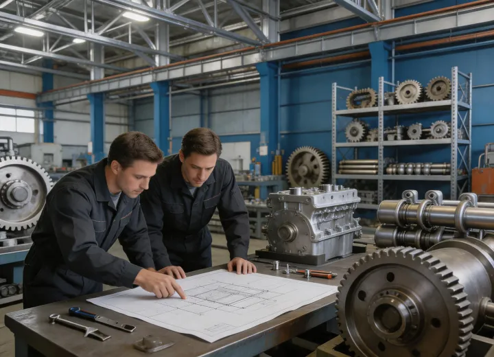 Engineering workshop for mining equipment