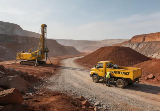 Iron ore mining equipment support